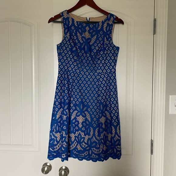 Adrianna Papell Dresses & Skirts - Adrianna Papell blue lace dress